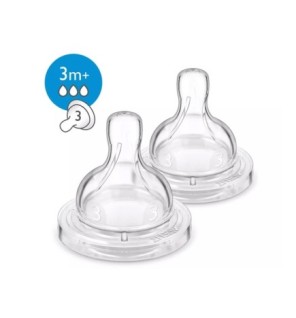 AVENT AVENT 2 TETINES- 3M+ / 3T SCF633/27