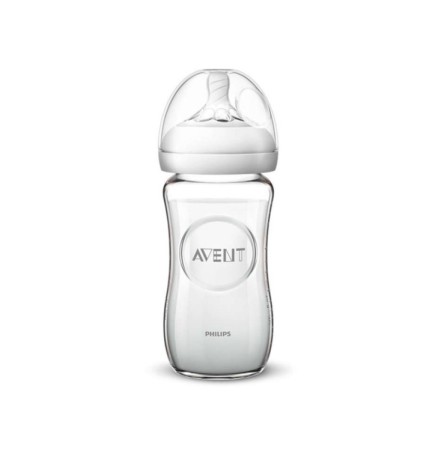 AVENT BIBERON NATURAL EN VERRE 240 ML SCF053/17