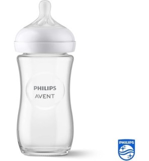AVENT BIBERON NATURAL EN VERRE 3.0 TEAT 1M+ 260ML  SCY933/01