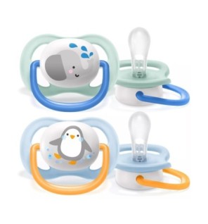 AVENT SUCETTE ORTHO 0-6M BOY ELEP/PENG SCF080/05