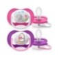 AVENT SUCETTE ORTHO 6-18M GIRL ELEP/PENG