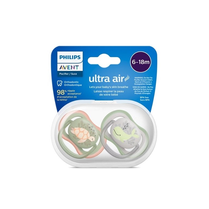 Avent Sucette Ultra Air 0-6m Boy Scf085/60