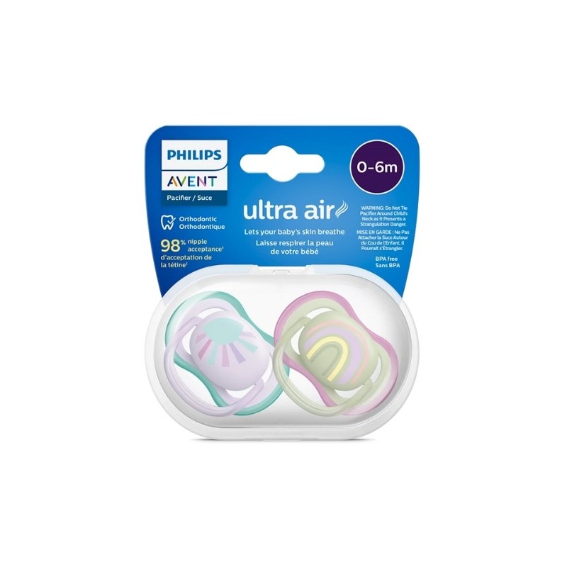 Avent Sucette Ultra Air 0-6m Girl Scf085/59