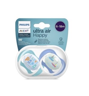 AVENT Sucette Ultra Air 6-18Mois – Garçon
