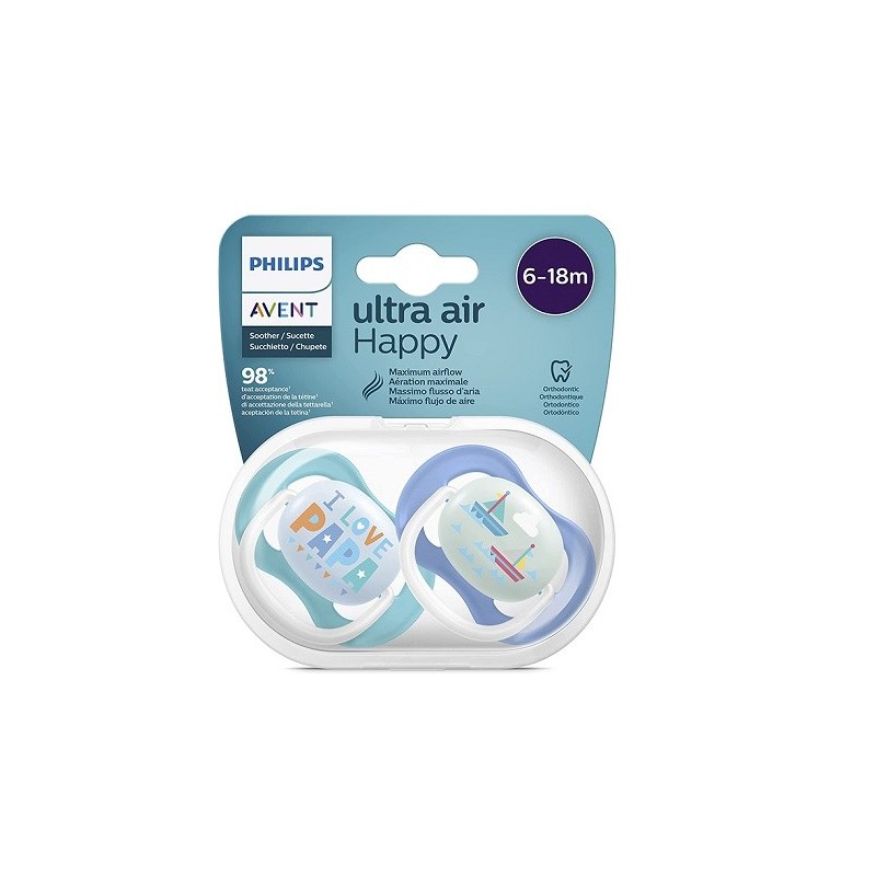 AVENT Sucette Ultra Air 6-18Mois – Garçon