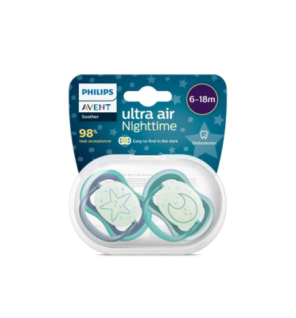 Avent Sucette Ultra Air Night Time 6-18m Scf376/13 Boy