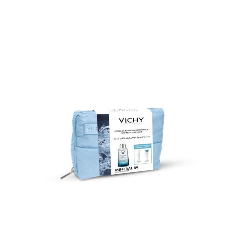 Vichy Minéral 89 Sérum Fortifiant Tous Types de Peaux | 50ml  égal  Uv Age Daily+Mineral 89 Miniature + Trousse