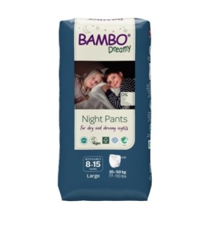 Bambo Dreamy Pants Night Boys and Girl 8-15 Years 10 unités