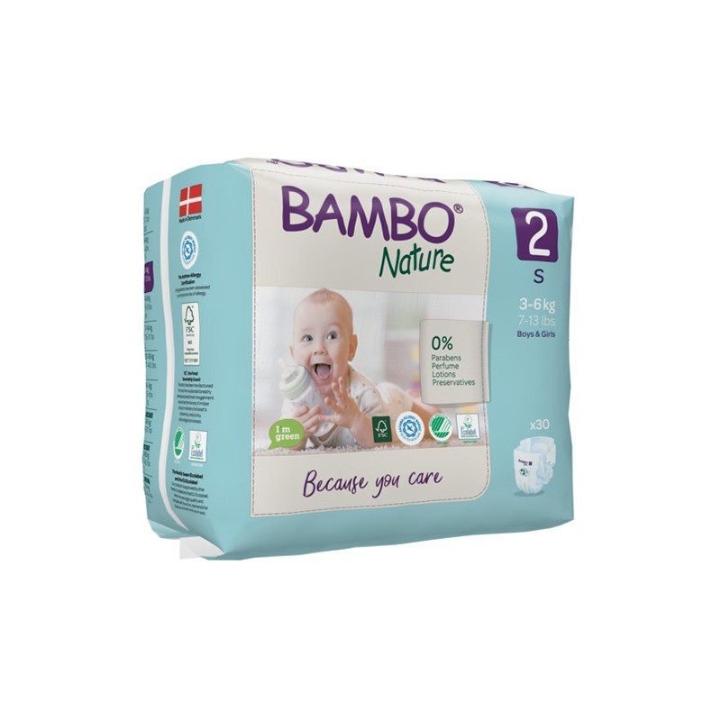 Bambo Nature 2, couches S 3-6kg/30un