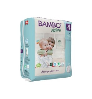 Bambo Nature 4, couches L 7-14kg/48un