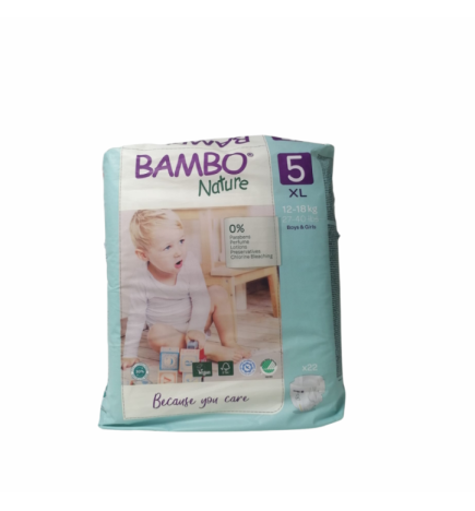 Bambo Nature 5 Couches XL 12-18kg/22unites