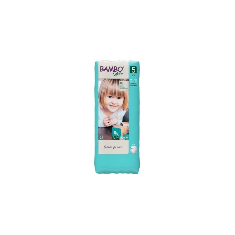 Bambo Nature Culotte d’apprentissage T5 XL 11-17Kg/38 Unités