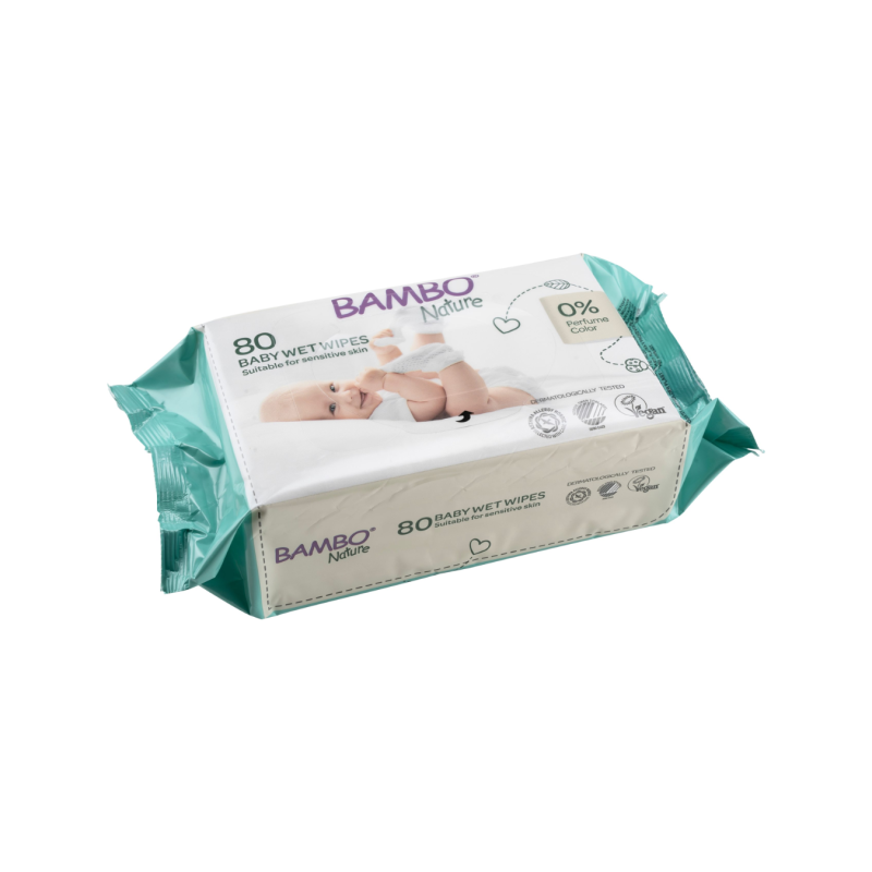 Bambo Nature Lingettes 80 Pieces