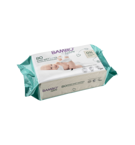Bambo Nature Lingettes 80 Pieces