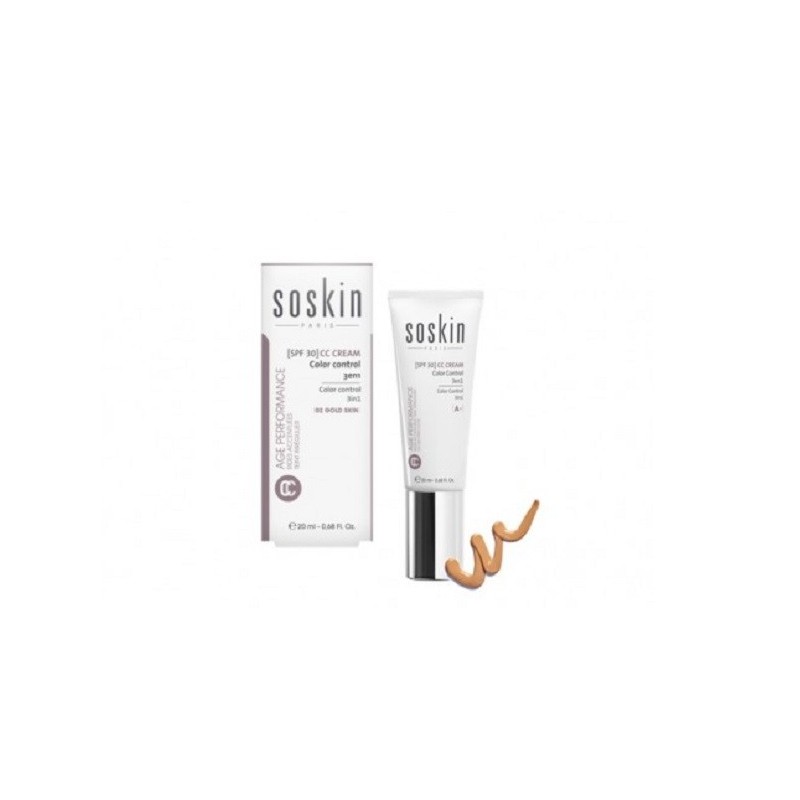 SOSKIN CC CRÈME COLOR CONTROL 3 EN 1 BEIGE  SKIN 01 SPF 30+