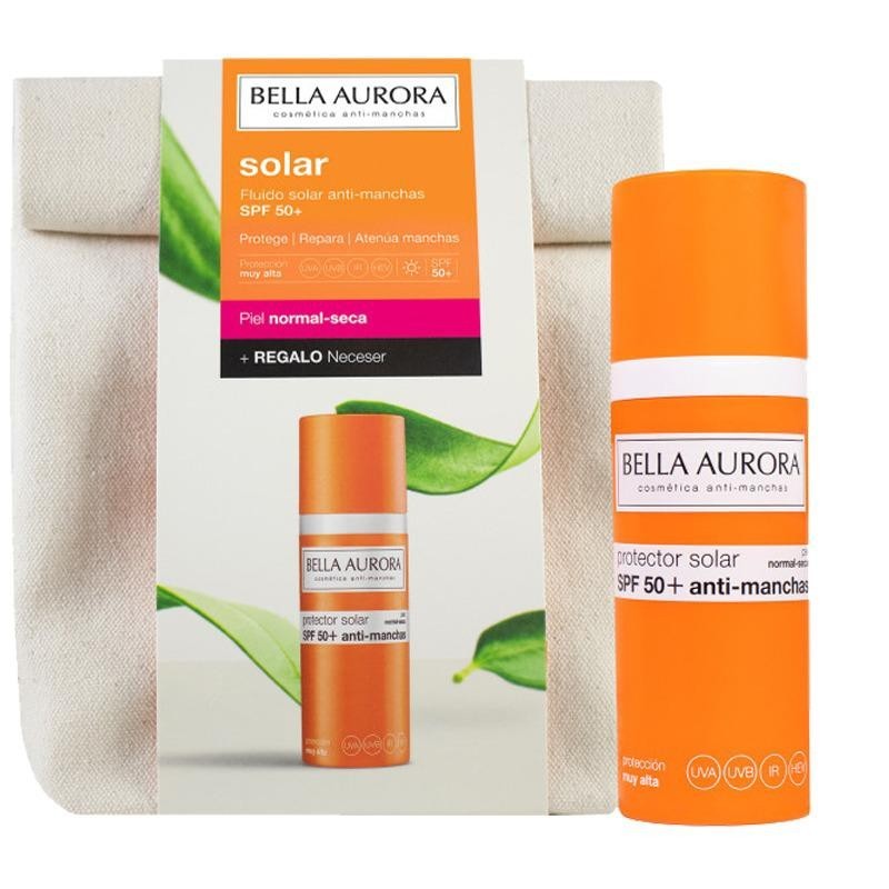 Bella aurora gel creme solaire SPF 50+ normal à seches 50ml + Trousse