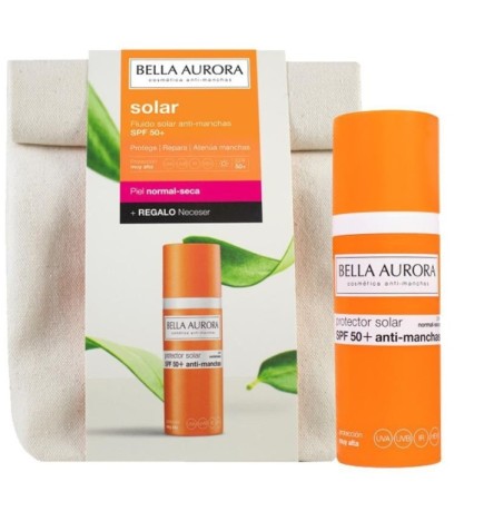 Bella aurora gel creme solaire SPF 50+ normal à seches 50ml + Trousse