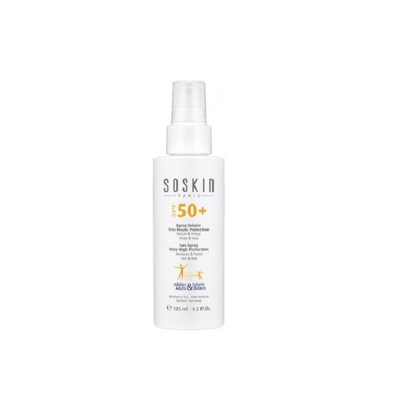 SOSKIN SPRAY SOLAIRE TRÈS HAUTE PROTECTION SPF50+ 125ML