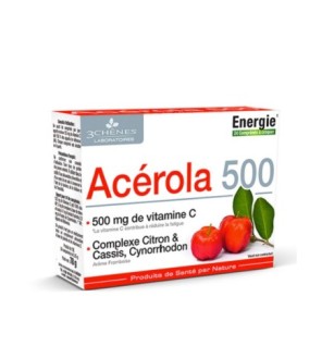 3Chenes Acerola 500mg Boite de 24 comprimés