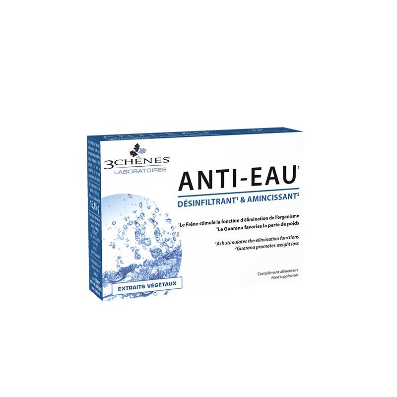 3Chenes Anti-Eau Désinfiltrant et Amincissant 30 Comprimés 3Chenes Anti-Eau Désinfiltrant et Amincissant 30 Comprimés