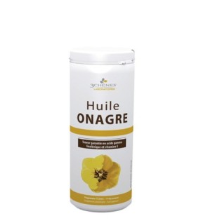 3Chenes Huile d’Onagre Oméga 6 et Vitamine E  150 Capsules