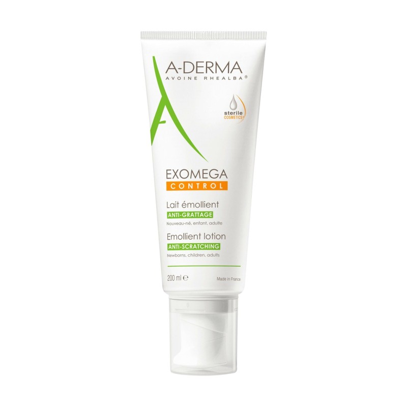 A-DERMA — EXOMEGA CONTROL LAIT ÉMOLLIENT ANTI-GRATTAGE COSMÉTIQUE STÉRILE 200 ml A-DERMA — EXOMEGA CONTROL LAIT ÉMOLLIENT ANTI-GRATTAGE COSMÉTIQUE STÉRILE 200 ml