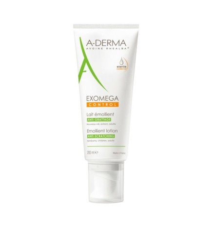 A-DERMA — EXOMEGA CONTROL LAIT ÉMOLLIENT ANTI-GRATTAGE COSMÉTIQUE STÉRILE 200 ml