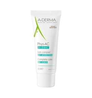 A-DERMA — PHYS-AC GLOBAL SOIN VISAGE COMPLET ANTI-IMPERFECTIONS 40 ml