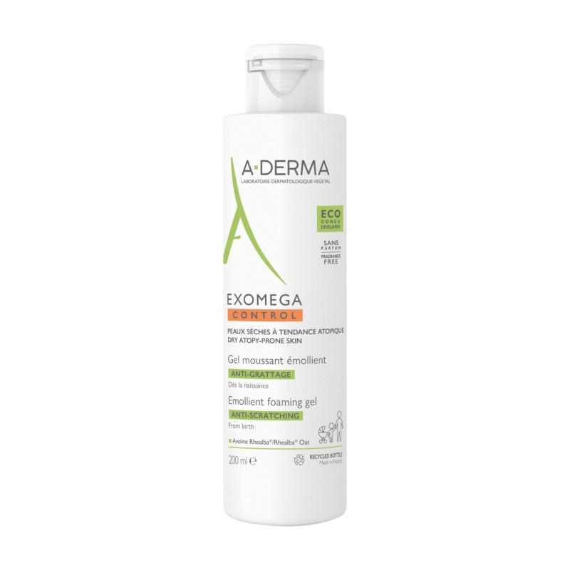 A-derma Exomega Gel moussant émollient anti-grattage 200 ml A-derma Exomega Gel moussant émollient anti-grattage 200 ml