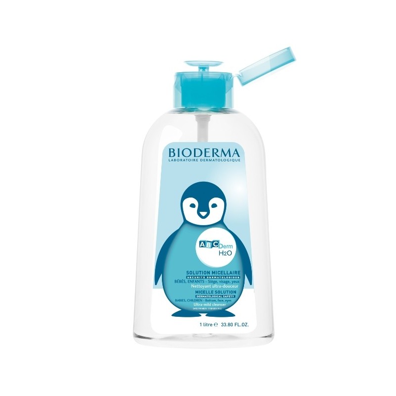 ABCDerm H2O Solution Micellaire Pompe Inversée – 1L