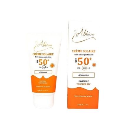Abiderm Ecran Solaire Invisible Toucher Sec Spf50+ 50ml