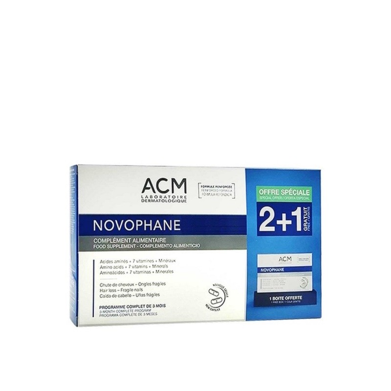 Acm Novophane Ongles et cheveux – 60 capsules 2+1