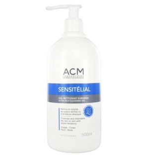 Acm Sensitélial Gel nettoyant surgras – 500 ml