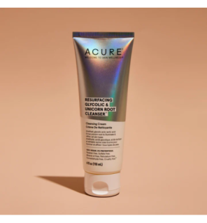 Acure Resurfacing glycolic & Unicorn Root Cleanser 118ml