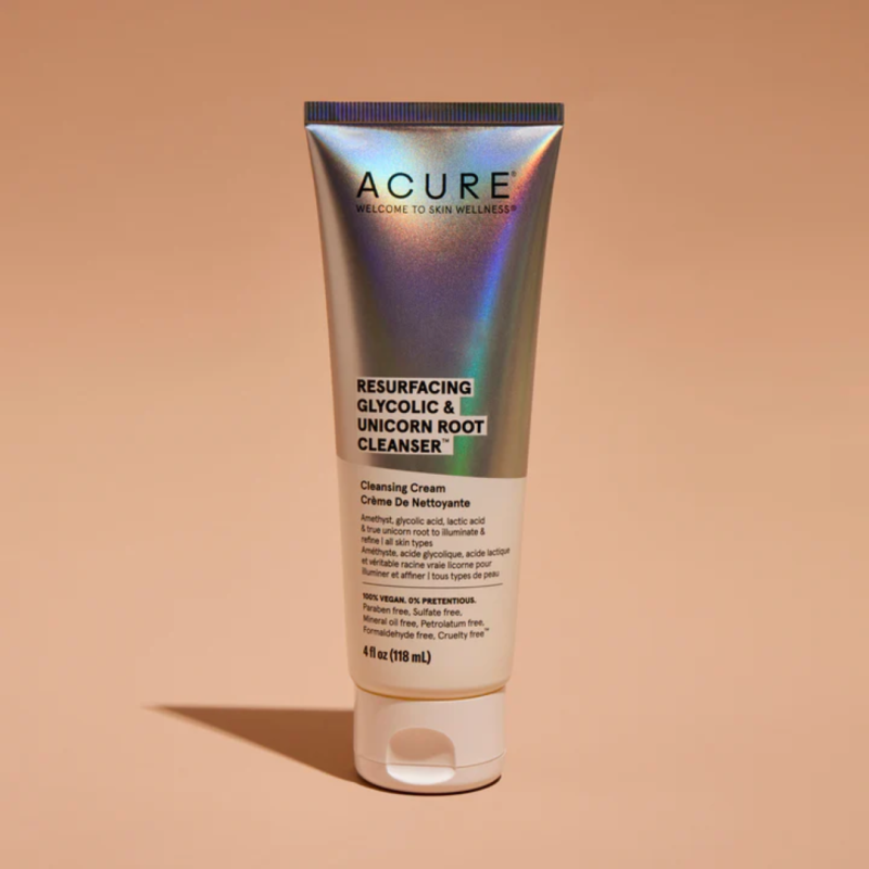 Acure Resurfacing glycolic & Unicorn Root Cleanser 118ml Acure Resurfacing glycolic & Unicorn Root Cleanser 118ml