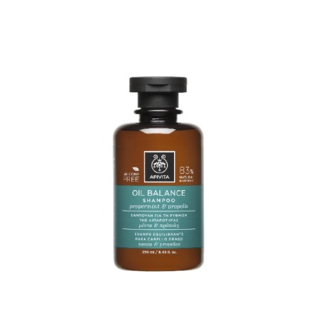 Apivita Shampoing Équilibrant Cheveux Gras 250 ml