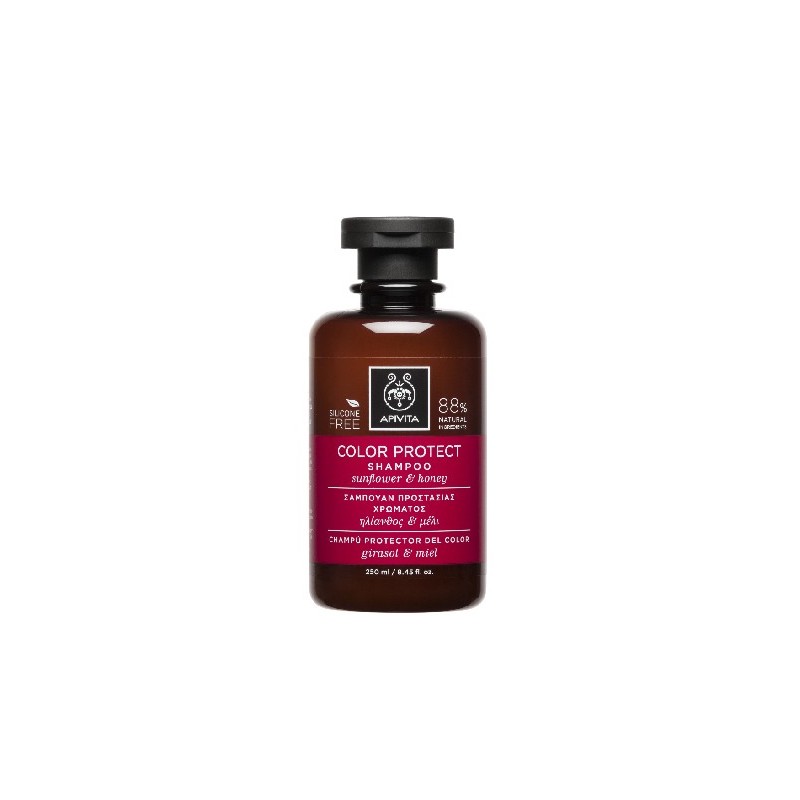 APIVITA SHAMPOOING PROTECTION COULEUR 250ML CHEVEUX COLORES