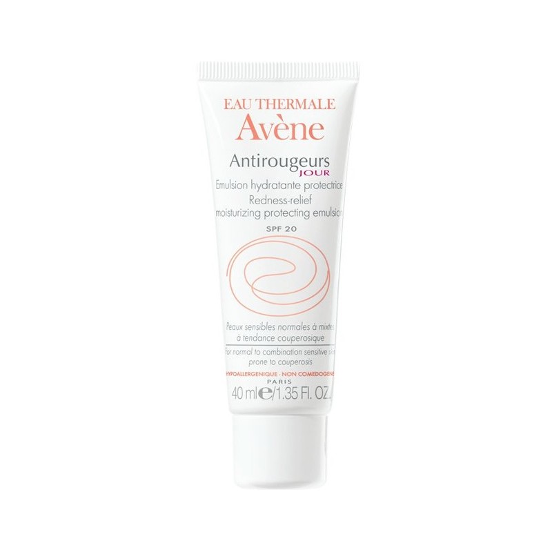 Avène Antirougeurs Jour – Emulsion Hydratante Protectrice Spf 20 – 40 ml