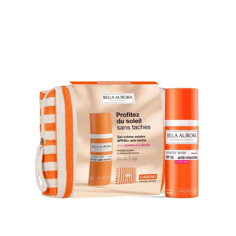 BELLA AURORA ECRAN DEPIGM SPF50 + PEAU NORMAL A SECHE + TROUSSE OFFERTE BELLA AURORA ECRAN DEPIGM SPF50 + PEAU NORMAL A SECHE + TROUSSE OFFERTE