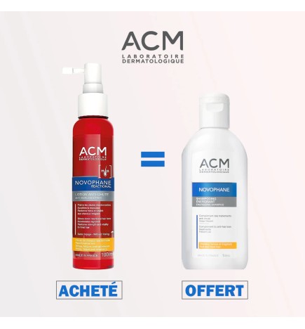 ACM NOVOPHANE REACTIONAL LOTION ANTI-CHUTE 100ML + SHAMPOING ENERGISANT 100 ML OFFERT