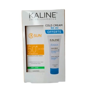 KALINE K SUN SPF50 + INVISIBLE FLUID CREAM ANTI SHINE + COLD CREAM 50 ML OFFERTE