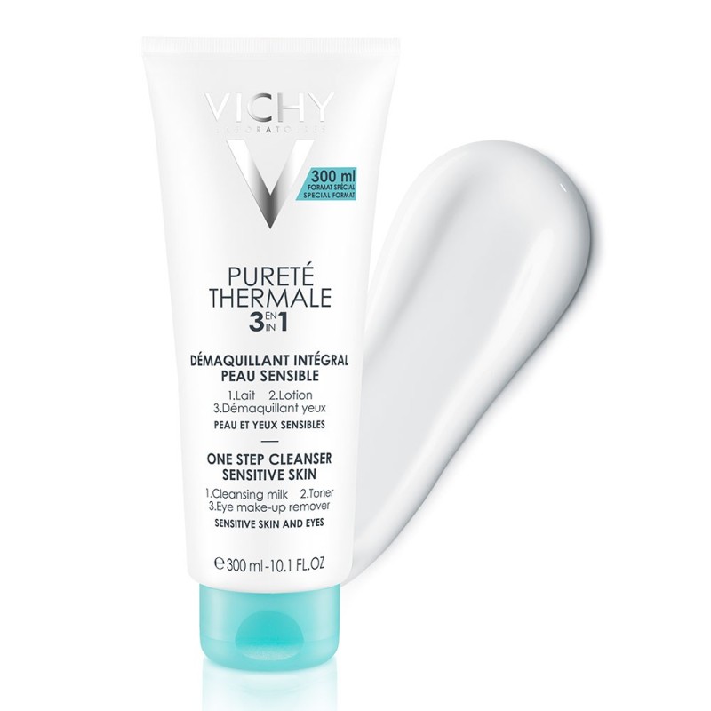 Vichy Pureté Thermale Démaquillant Intégral 3en1 Peau Sensible | 300ml