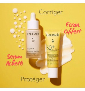 CAUDALIE SERUM VINOPERFECT ECLAT ANTI TACHES 30 ML + VINOSUN PROTECT SPF 50+ 20ML OFFERT