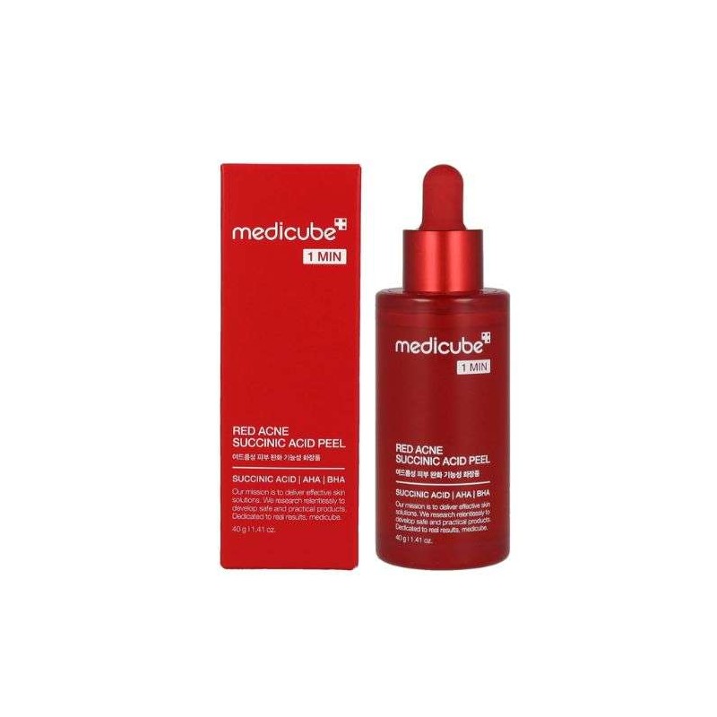 MEDICUBE 1 MIN RED ACNE SUCCINIC ACID PEEL 40 G