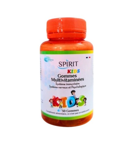 Spirit Kids Gommes Multivitaminees 30 Gommes