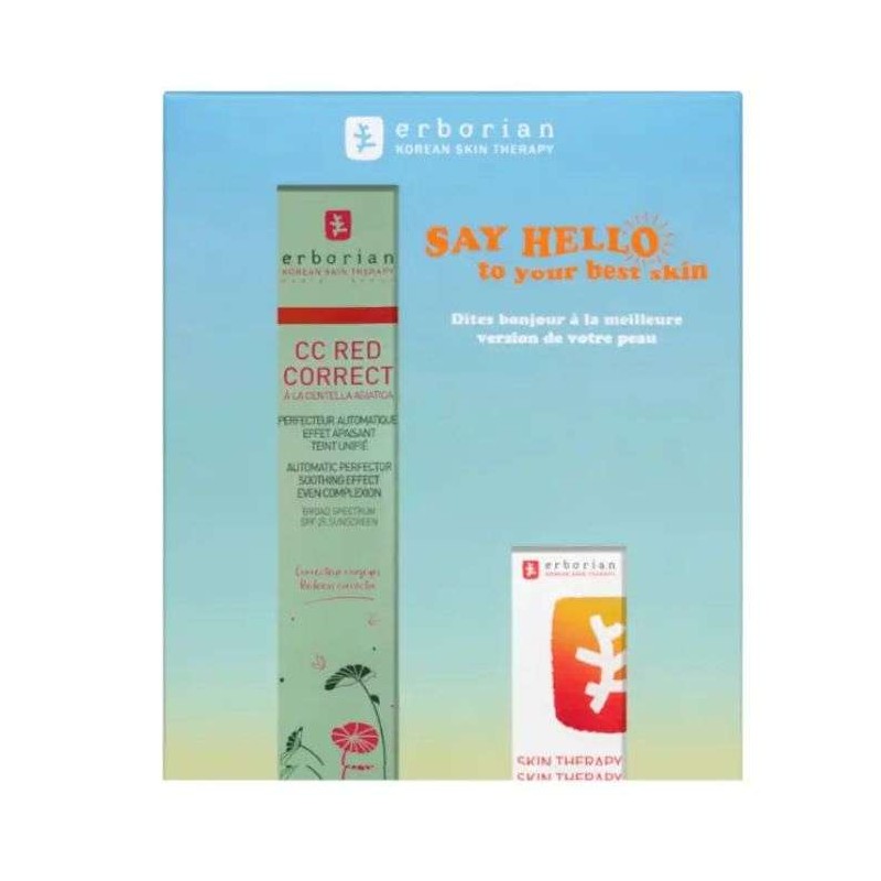 ERBORIAN DUO CC RED CORRECT 45ML + SKIN THERAPY 10ML