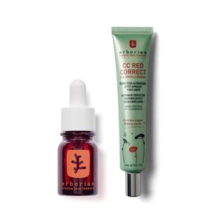 ERBORIAN DUO CC RED CORRECT 45ML + SKIN THERAPY 10ML