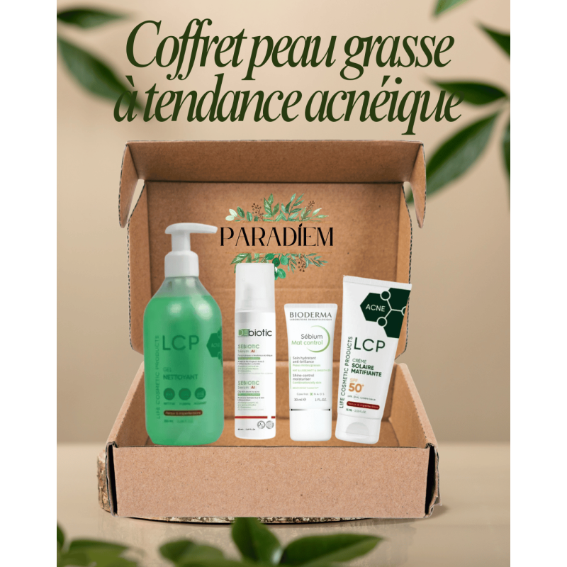 Coffret peau grasse à tendance acnéique N°2 Coffret peau grasse à tendance acnéique N°2