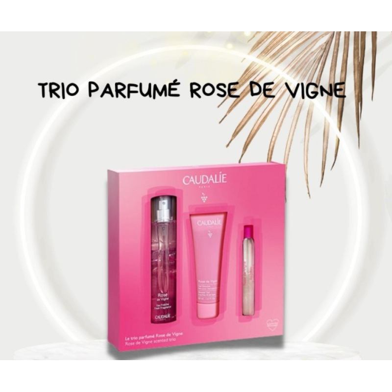 CAUDALIE ROSE DE VIGNE TRIO PARFUMÉ CAUDALIE ROSE DE VIGNE TRIO PARFUMÉ