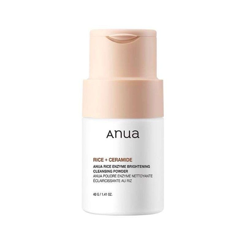 ANUA RICE+CERAMIDE POUDRE ENZYME NETTOYANTE 40 G ANUA RICE+CERAMIDE POUDRE ENZYME NETTOYANTE 40 G